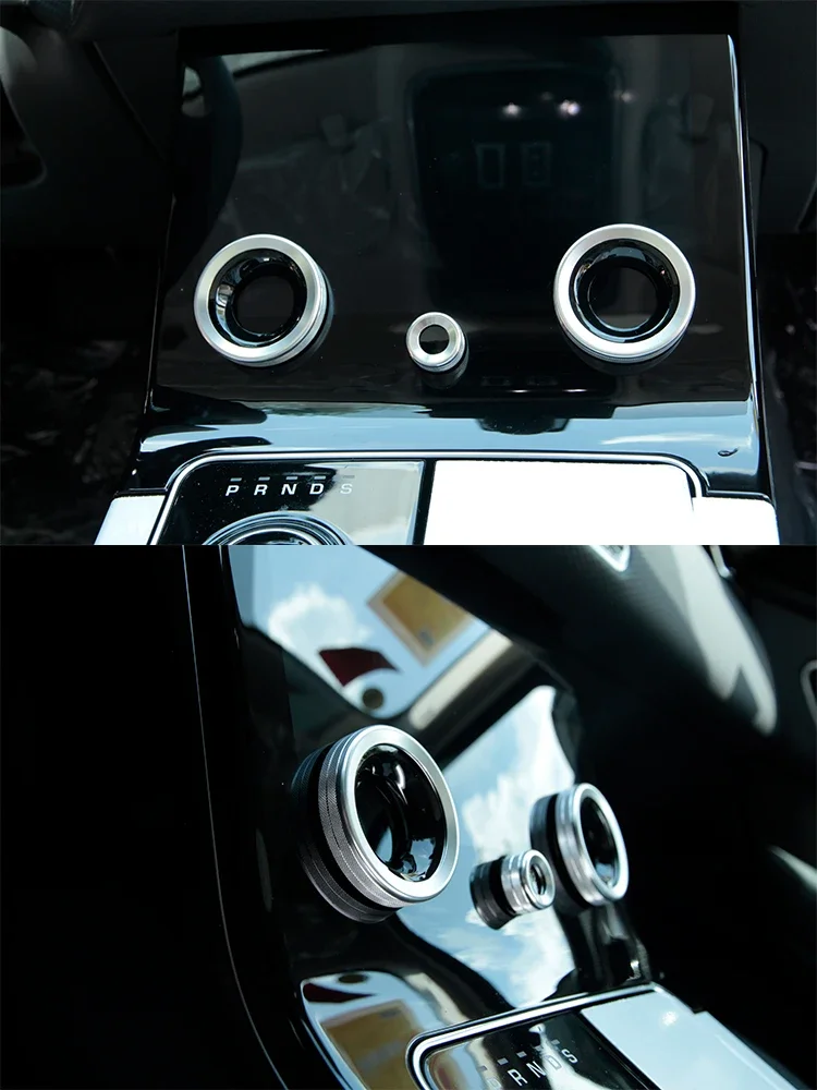Für Land Rover Range Rover Evoque L551 Vogue L405 Velar 2018-22 Auto Zubehör Zentrale Klimaanlage Volumen Knöpfe ring Trim – Detail 6