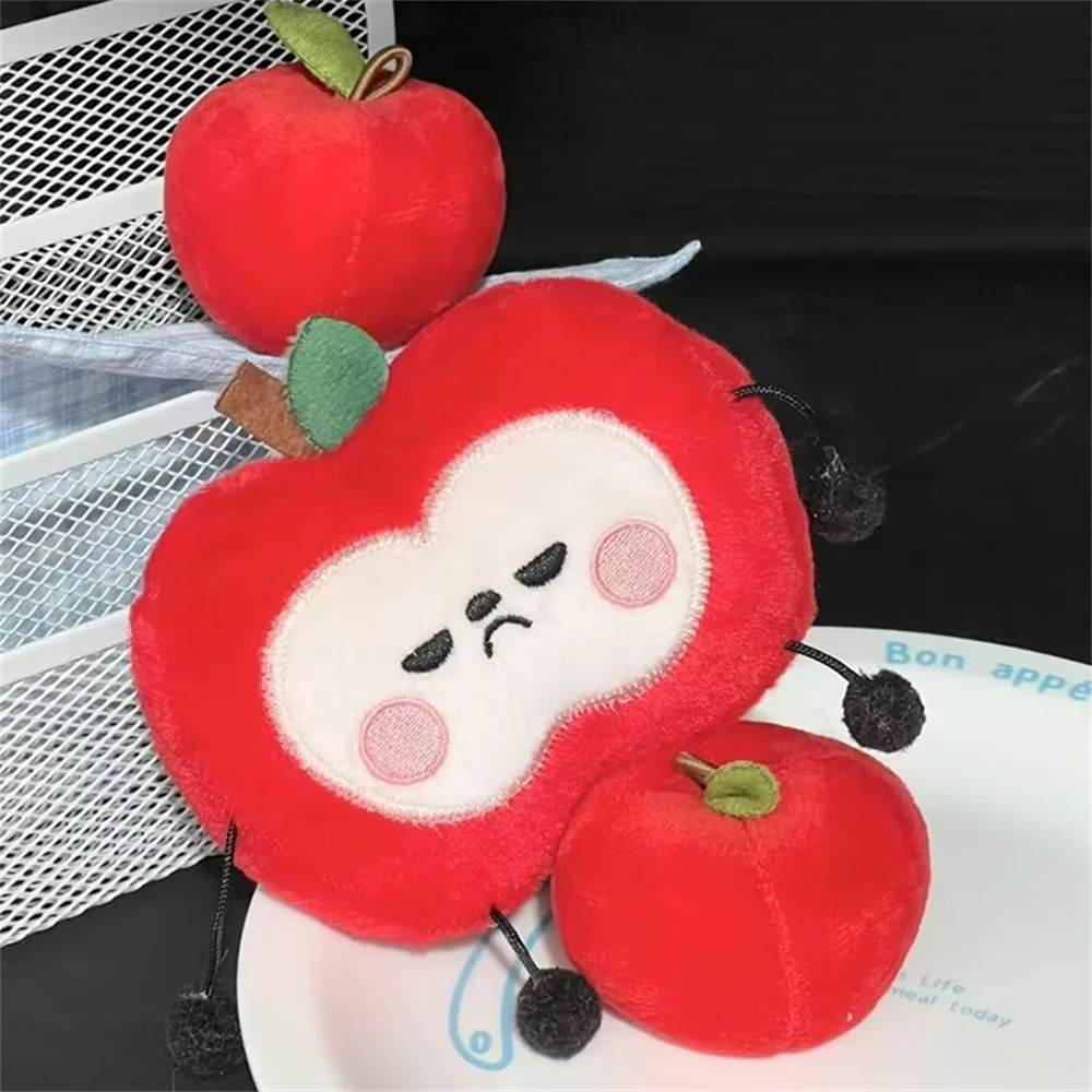 Game Love and Deepspace Caleb Cosplay Doll Key Chain Plush Red Dolls Apple Pendant Bag Decoration Accessories Christmas Gifts image 3