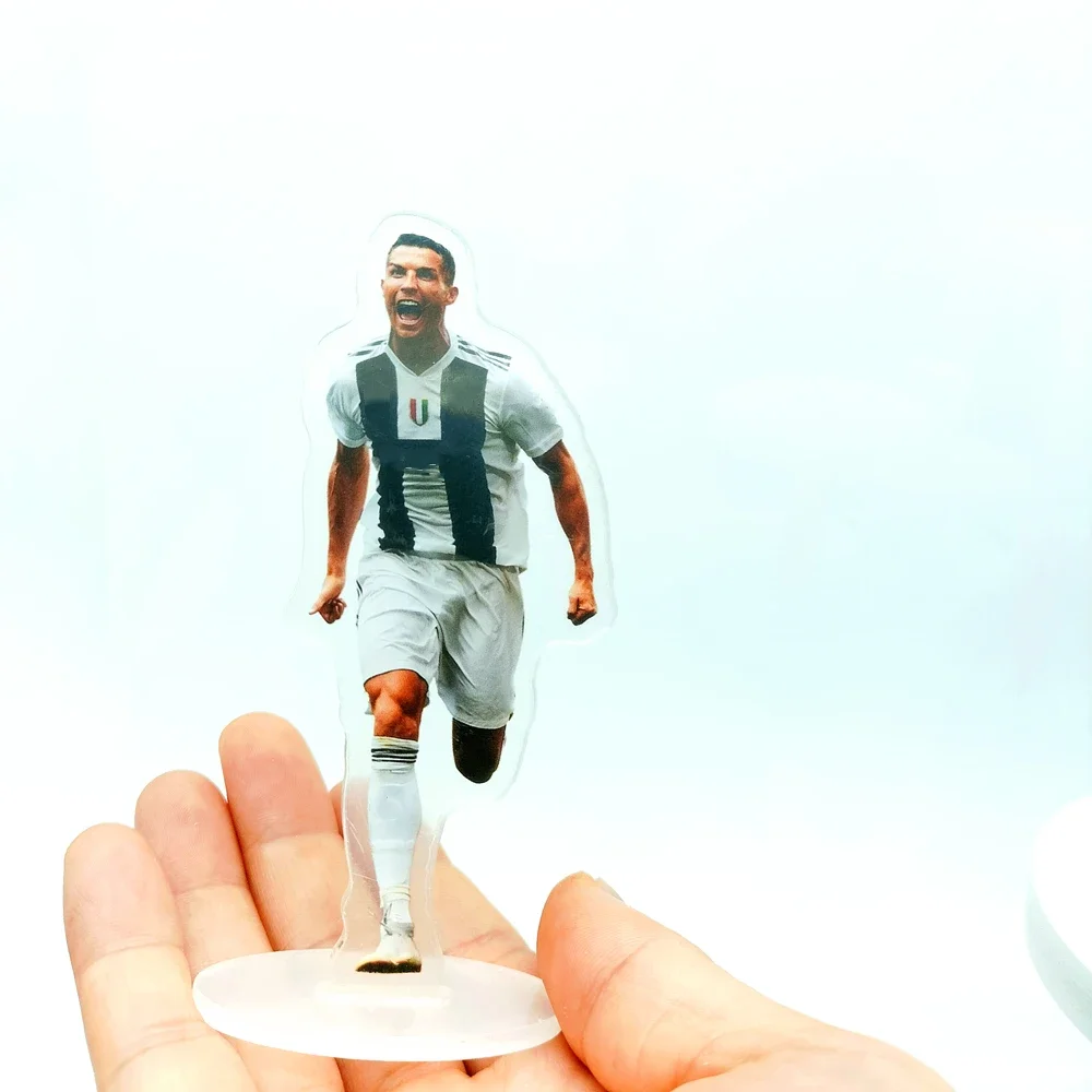 Acrylic C Ronaldo Human Shaped Handicraft Plaque Football Craft Acrylic Soccer Keepsake Desk Decoration Ornament Fans Gift
