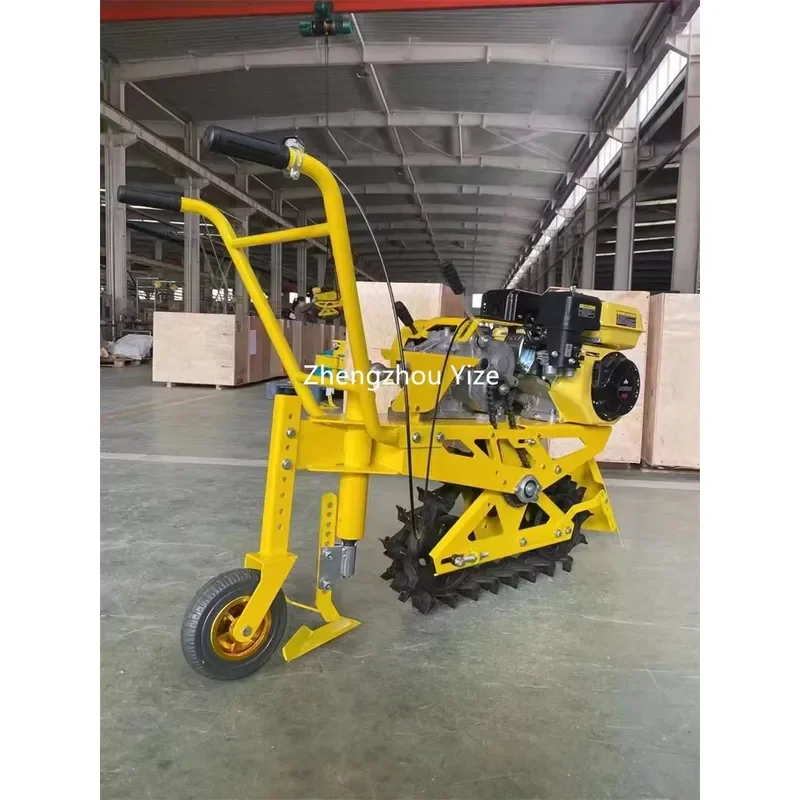 2026 New Harvest Garlic Allium Sativum Lifting Chain Track Plowing Hoe Digging Front Harvester Machine For Farm Garlic