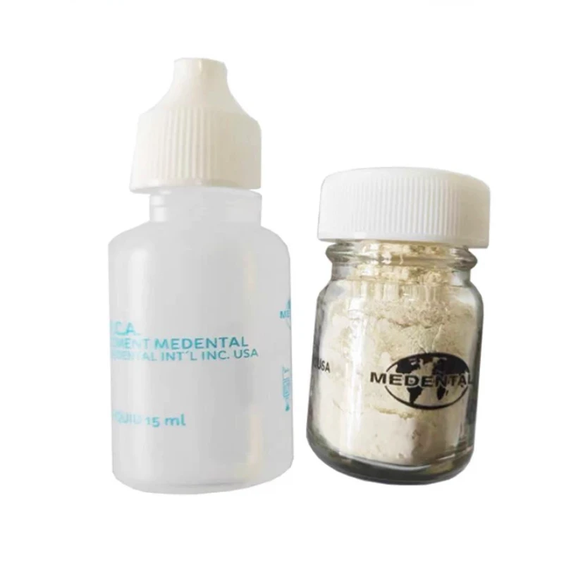 Dental Materials Polycarboxylate Zinc Glass Ionomer Orthodontic Band Adhesive 15g Powder+15ml Liquid Glass Ionomer Materials