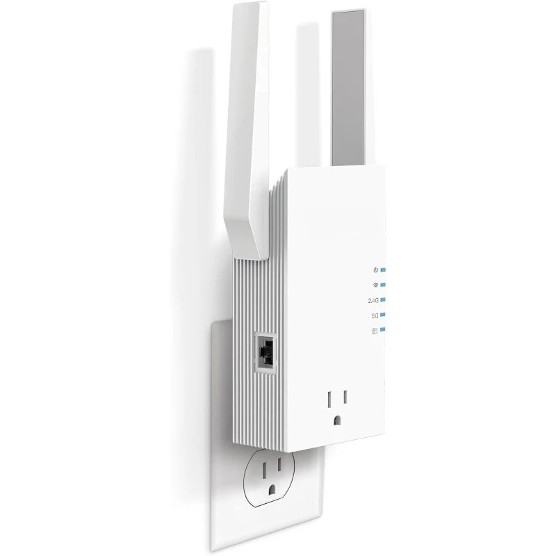 

RE765X AX3000 WiFi 6-расширитель диапазона со встроенной интеллектуальной вилкой | Двухдиапазонный беспроводной повторитель с портом Ethernet |