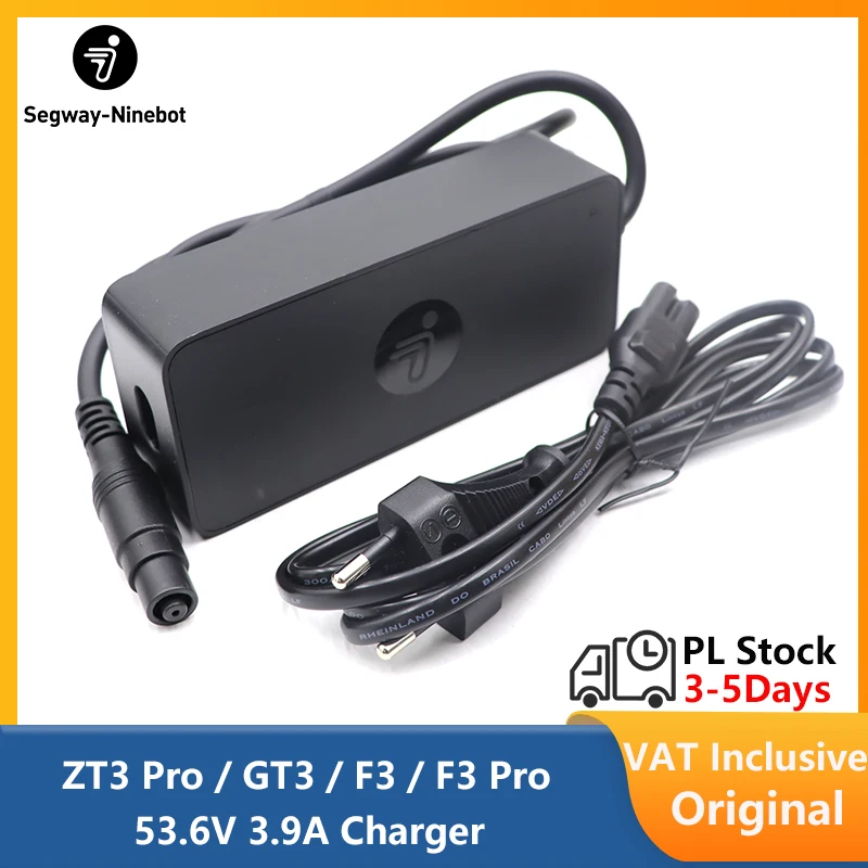Image of Original 53,6V 3,9A Ladegerät für Ninebot By Segway ZT3 Pro/GT3/F3/F3 Pro/Max G3 Smart Elektroroller für 48V Akku Langzeit-Ladegerät EU-Lagerbestand
