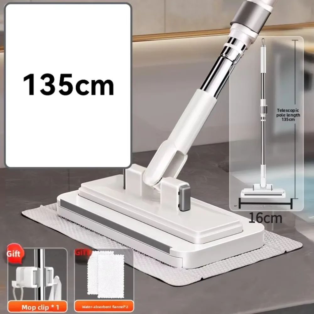 Flat Mop Face Towel Household Non Hand Wash Multi Function Lazy Person Household Mop Cloth One Button Disassembly Mop Automatic