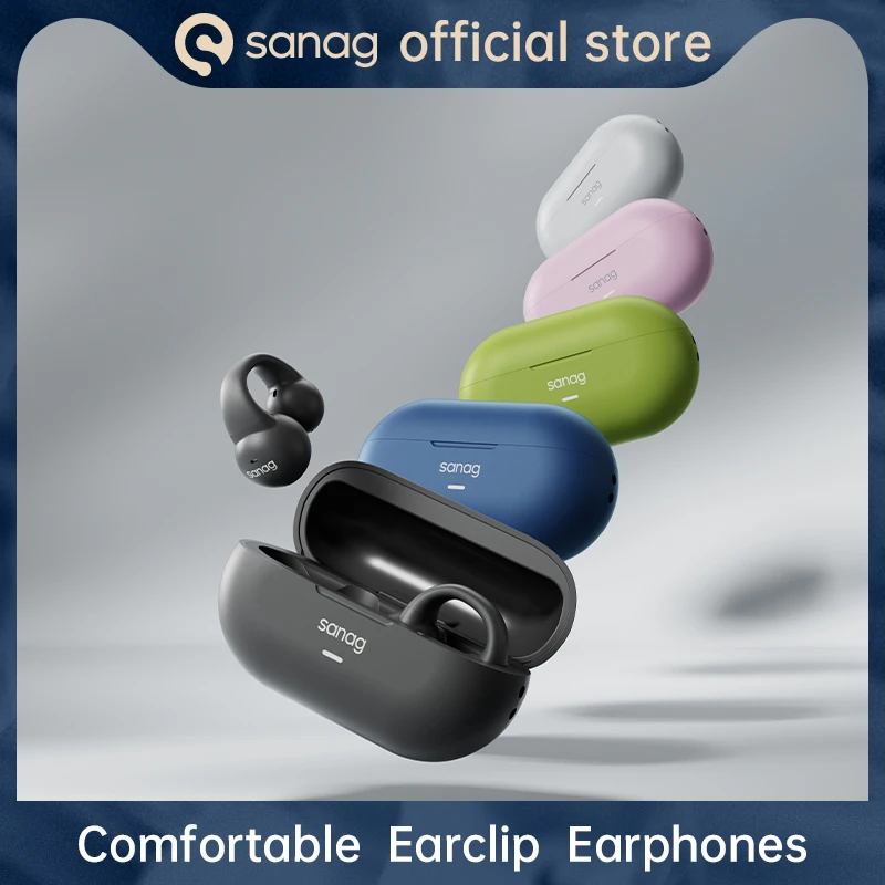 Sanag Z36s Open Ear Air Conduction TWS Earphone Bluetooth 5.3 Wireless Headphone Sports Waterproof Headset Ear Clip Earbuds