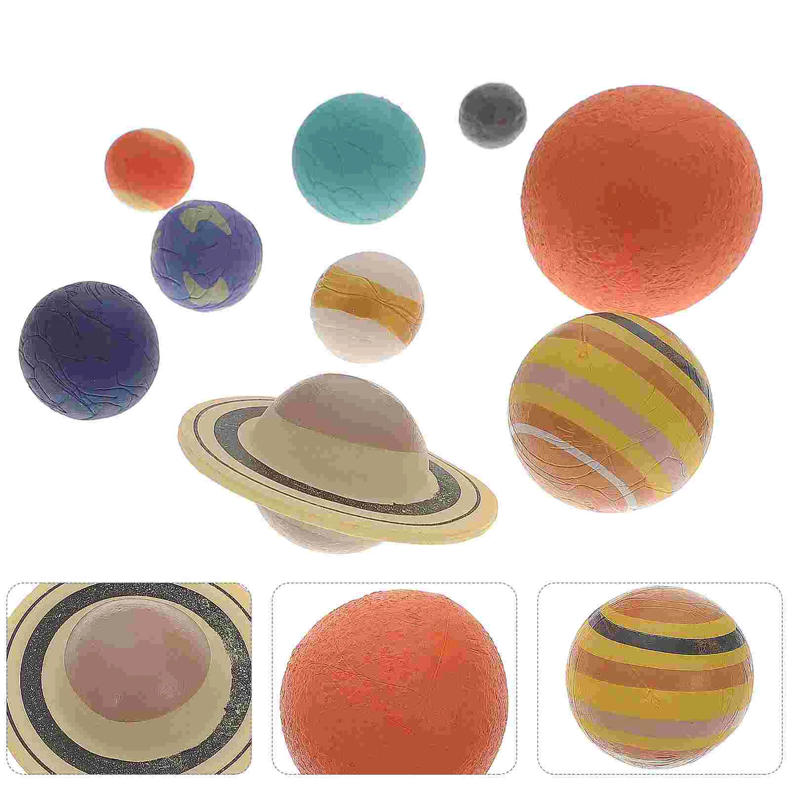 Planet 3D Model Solar System Figure Toy Kids Planets -dimensional Toys Educational