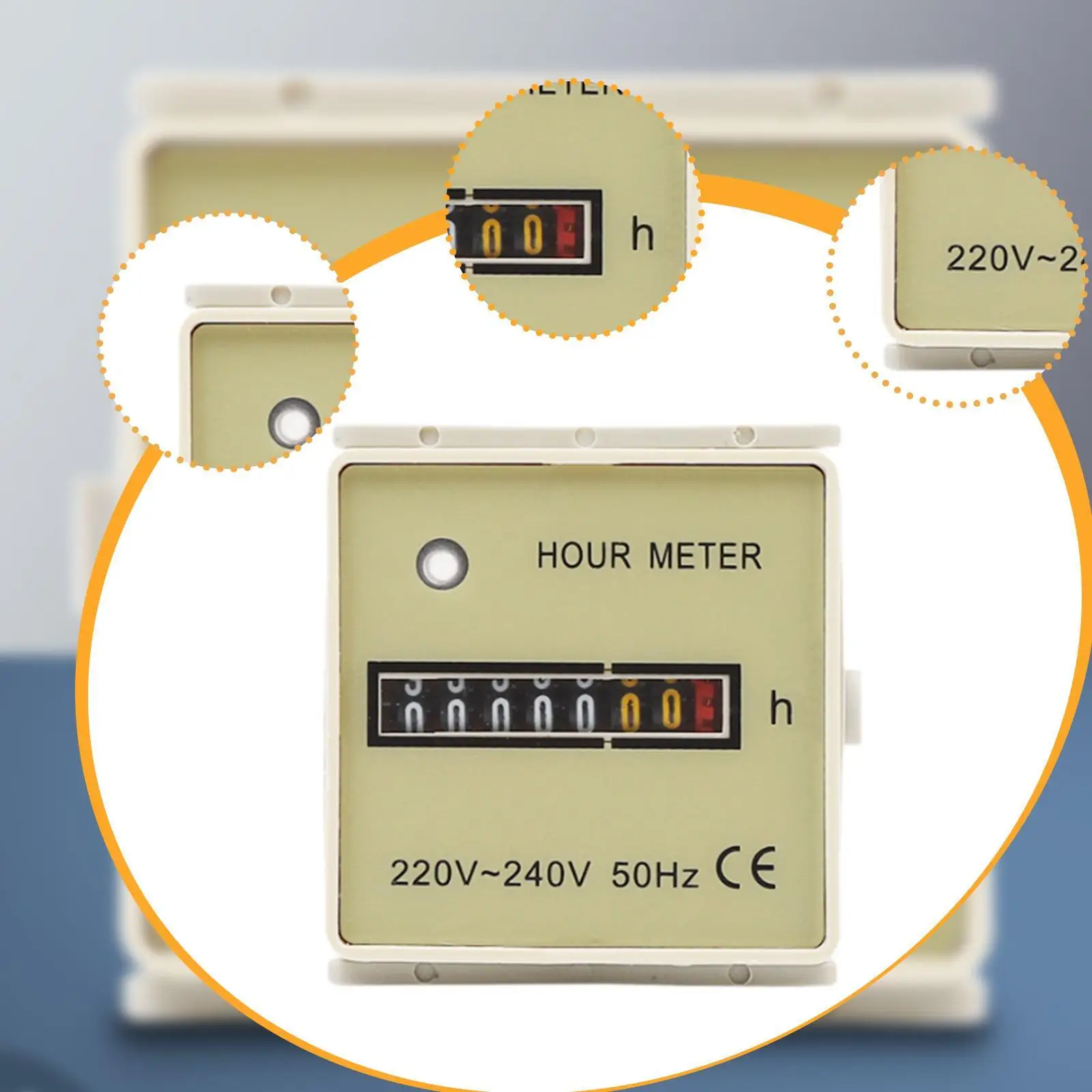 

Механический счетчик моточасов профессиональный для двигателей, кондиционеров, экскаваторов, воздушных компрессоров, автомобилей, лодок