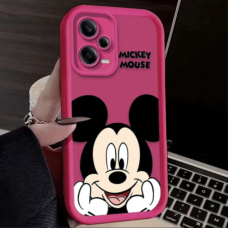 Disney Mickey Minnie Mouse Case for Xiaomi Redmi Note 13 12 11 Pro Plus 4G 5G 12S 11S 10S 10 9 9S 8 12C 13C A3 Silicone Cover