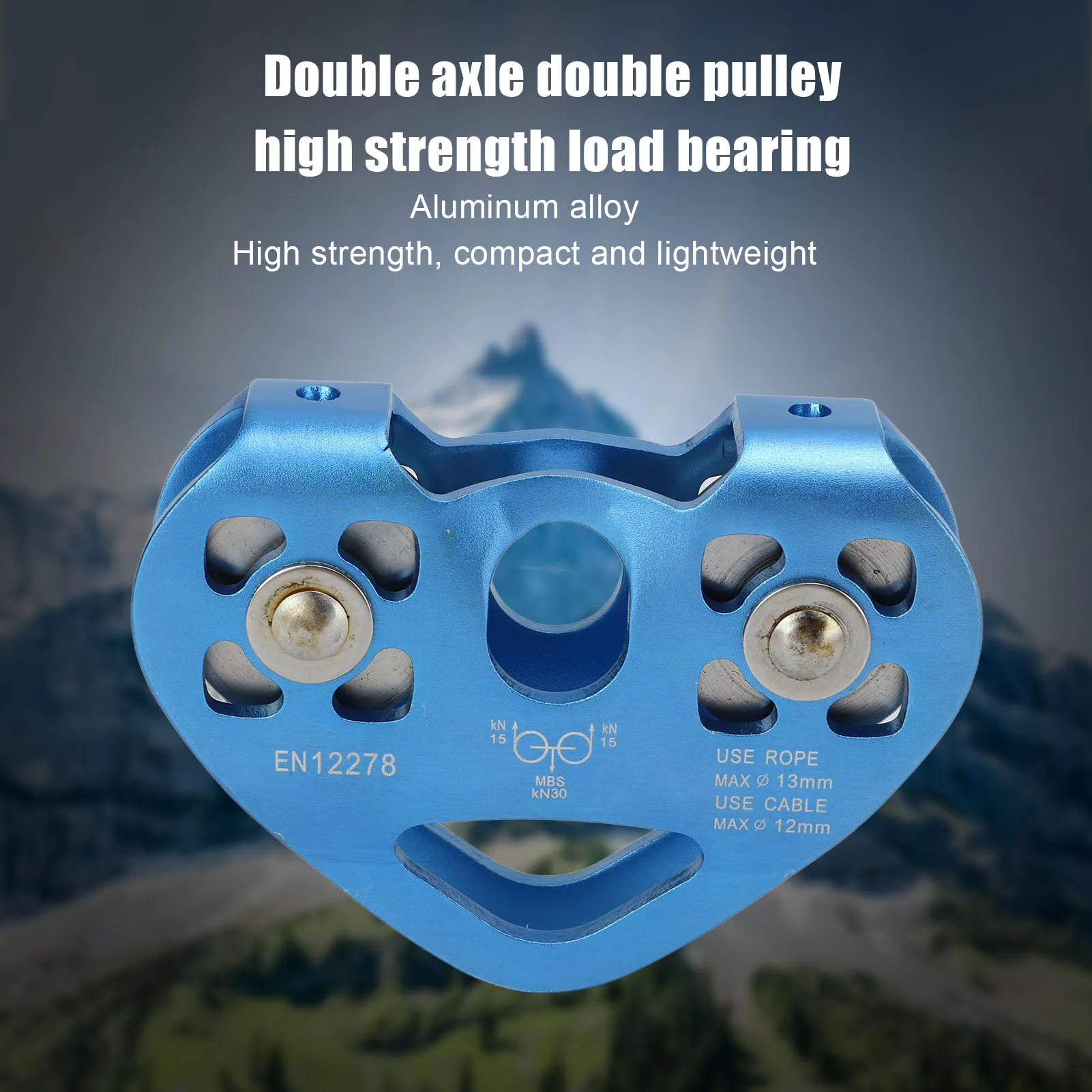 Cable Trolley Caving Trolley Pulley Trolley Lixada 30kN Cable Trolley Pulley with Ball Bearing Climbing Caving Aloft Work