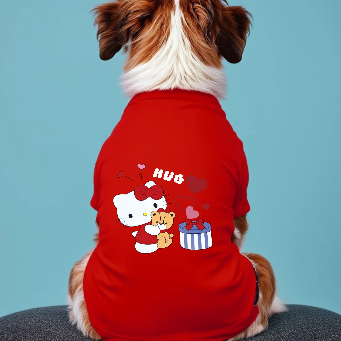 1pc  Hello Kitty Fashion Printed Pet Short Sleeve, Fashion P