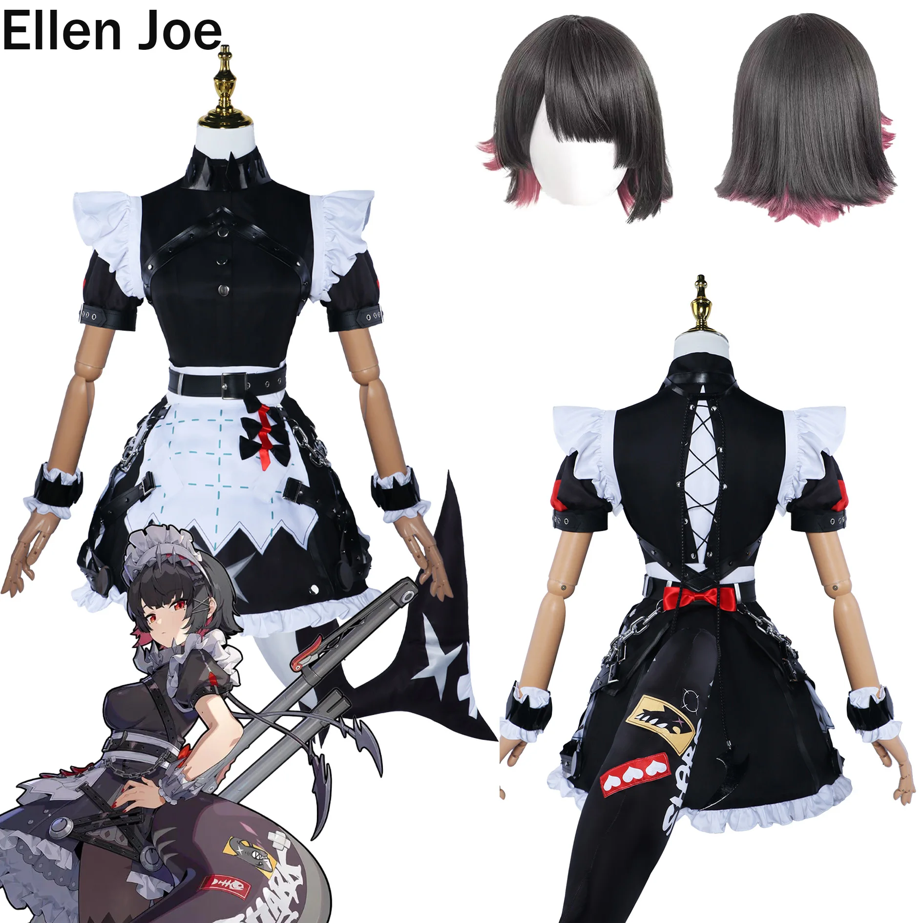 costume-cosplay-zone-zero-ellen-joe-parrucca-abito-da-cameriera-uniforme-con-coda-nuovo-costume-da-governante-victoria-per-halloween-per-donne