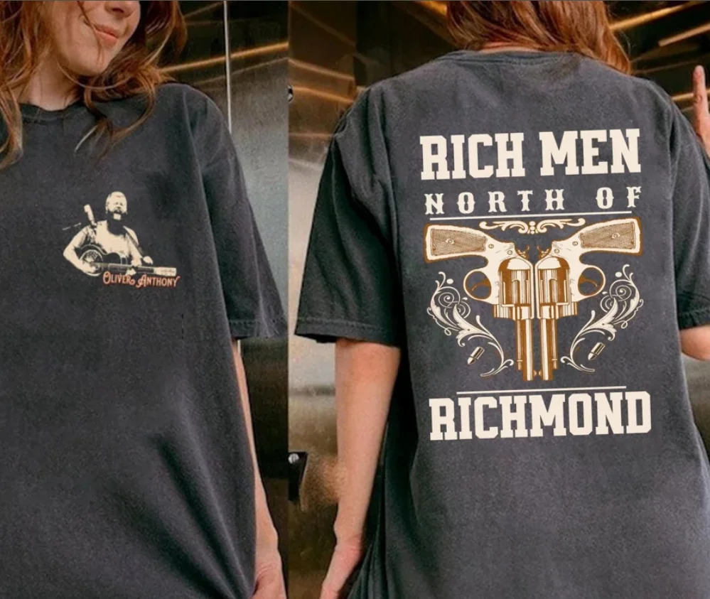 Oliver Anthony Shirt, Rich Men North Of Richmond T Shirt Double-Sided Shirt