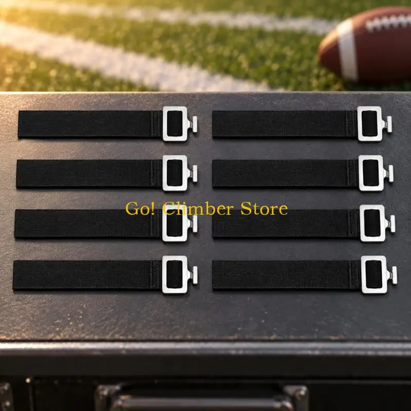 Q84C Nylon Webbing Replacements for Football Shoulder Pads with Length Setting and Rectangular Side-Release Fastener Frames
