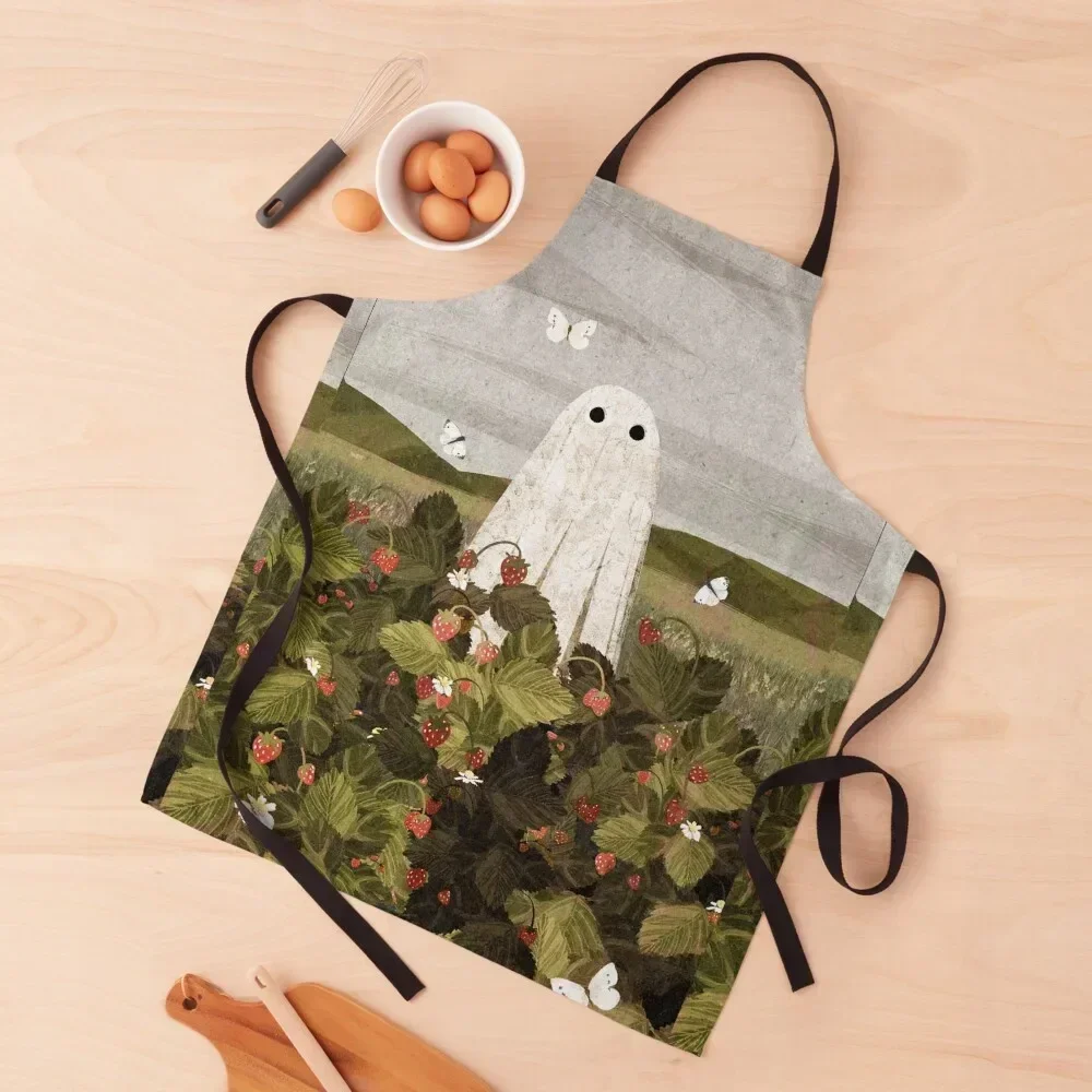 

Strawberry Fields Apron with personal logo Custom with pockets Kitchen Supplies Apron