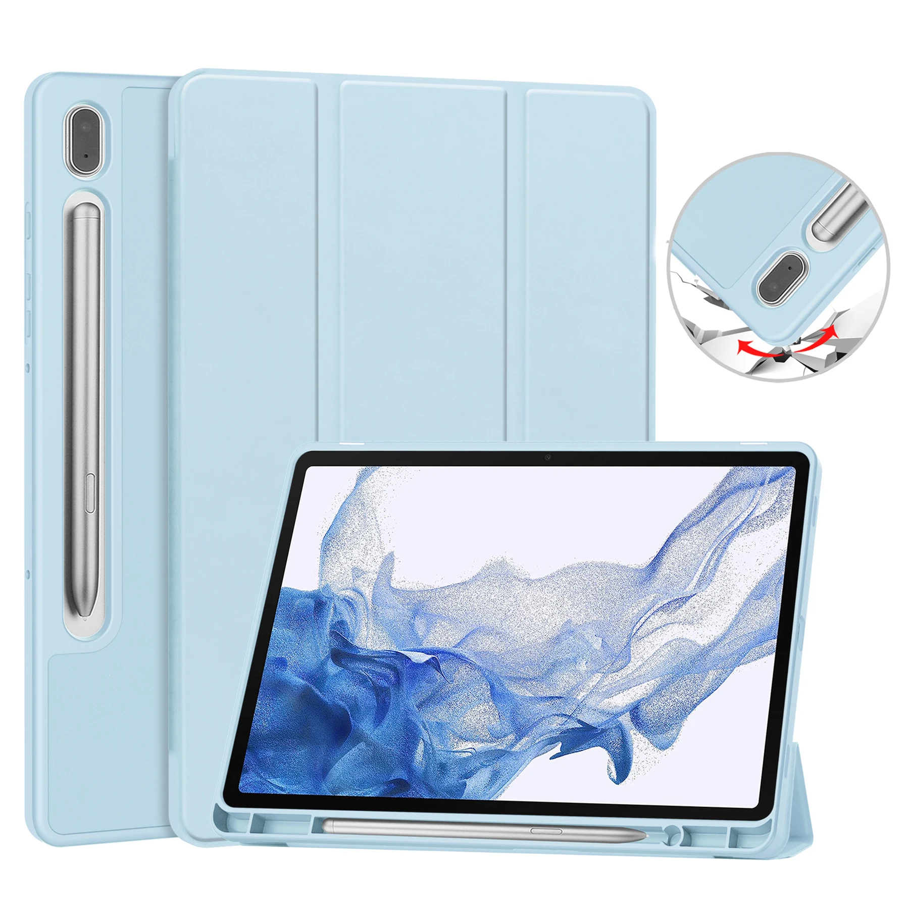 

Чехол Smart Funda для Samsung Galaxy Tab S11 ultra 14,6, чехол Galaxy Tab S8 S10 S9 ultra 14,6 X910 X916 x918 с чехлом-держателем S Pen