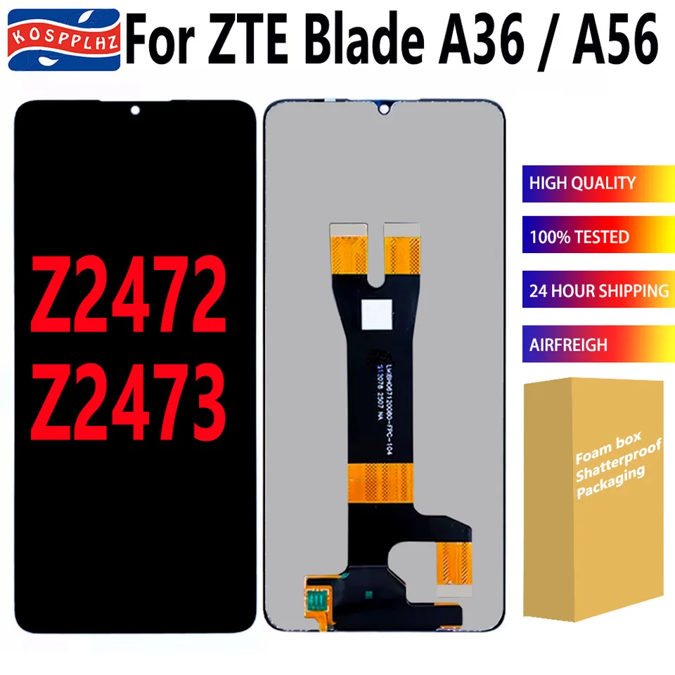 New Display For ZTE Blade A36 A56 Screen LCD Touch Digitizer