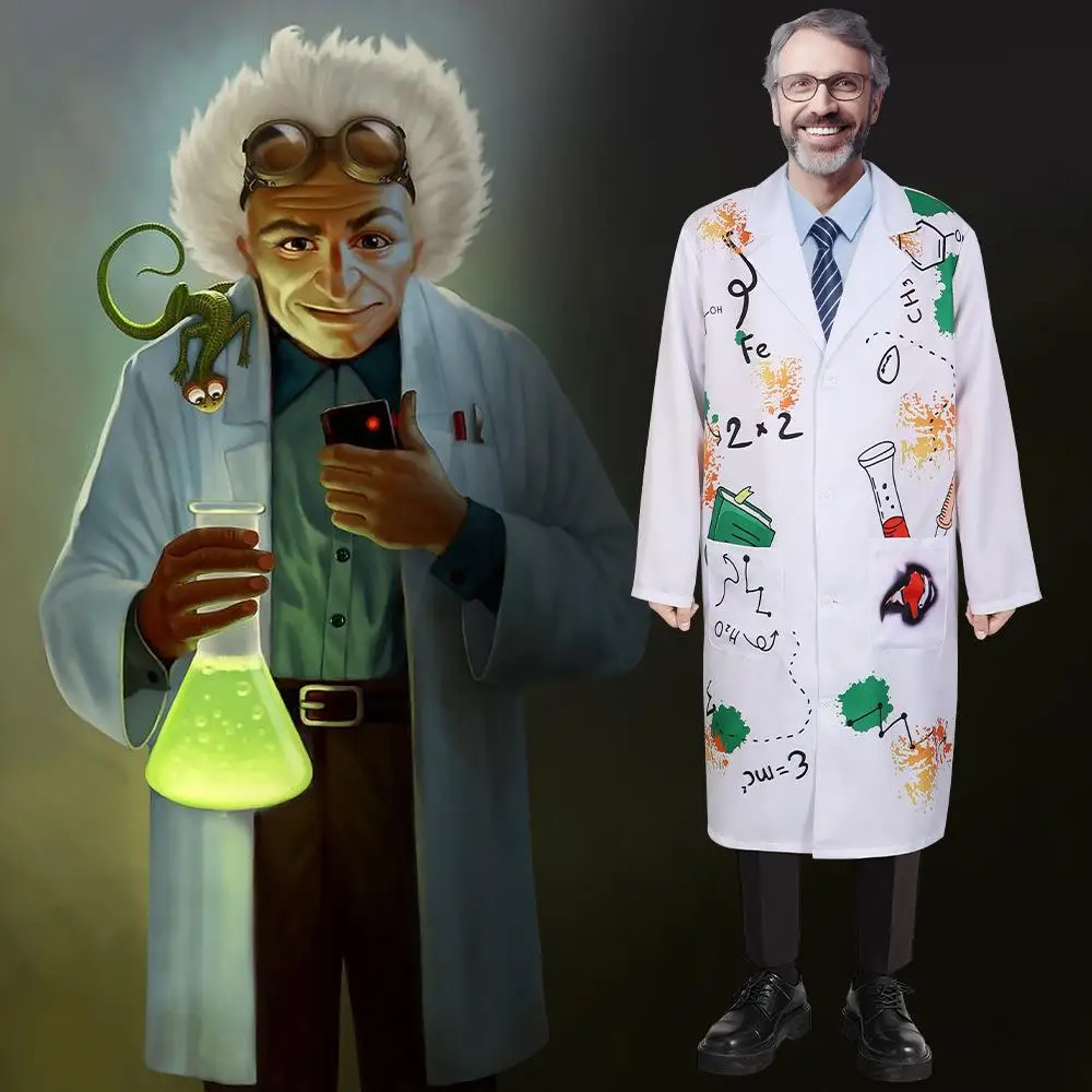 

loween New Sle Children's Performance Costume Scientific Monster Painter Physicist Stage Performance Outfit