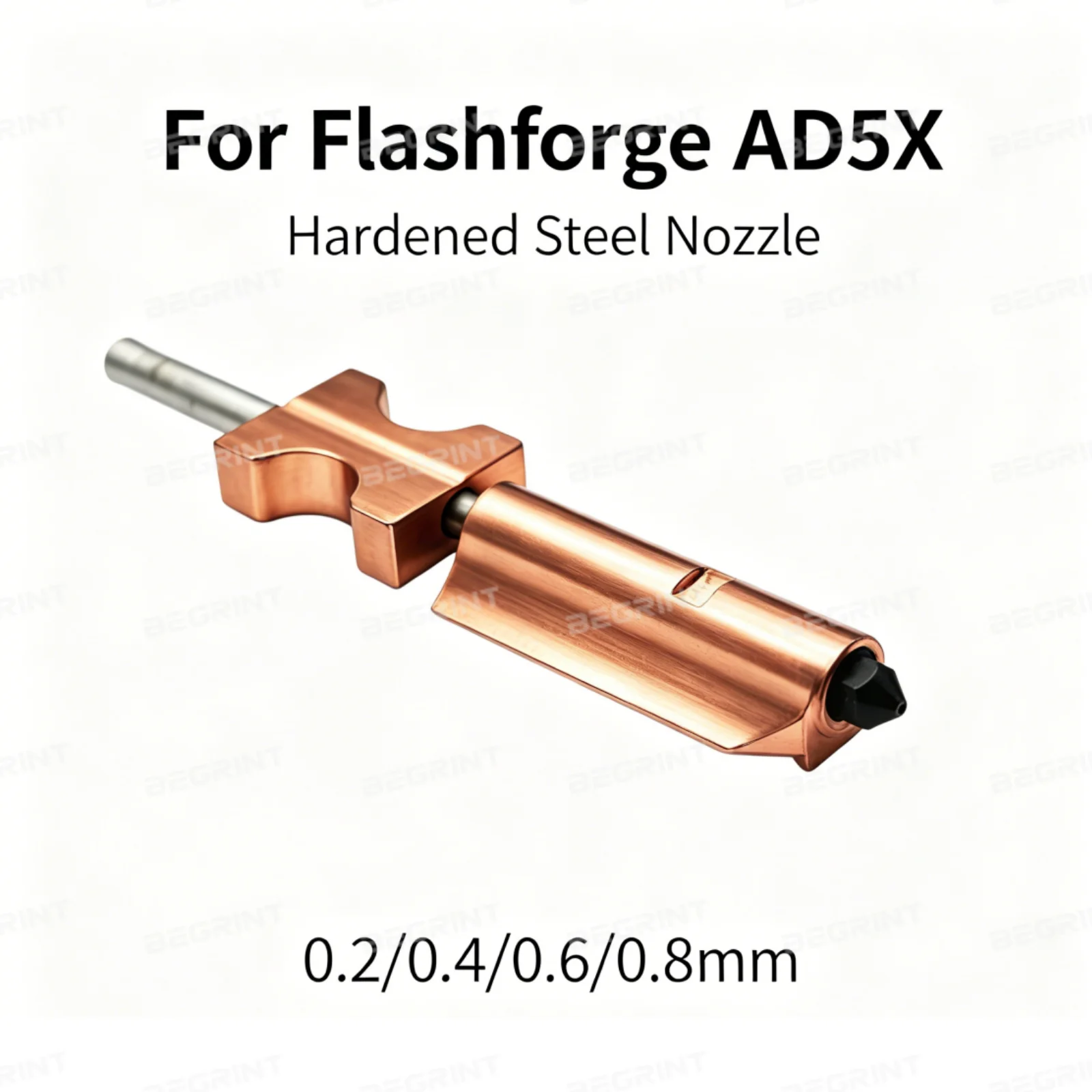 For FlashForge Ad5x Nozzle HTR 550°C Hardened 0.25 0.4 0.6 0.8 32mm³/s High Flow Ad5x Accessories Quick-Detachable Ad5x Hotend