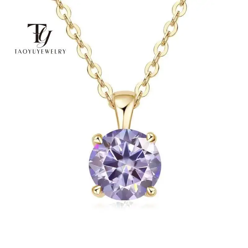 

Женский кулон из серебра 1,0 пробы, с муассанитом