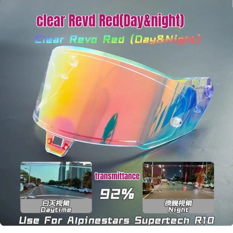 Hot Color Changing Anti-UV Helmet Visor R10 Helmet Replacement Accessories Suitable for Alpinestars Supertech Helmet Accessories