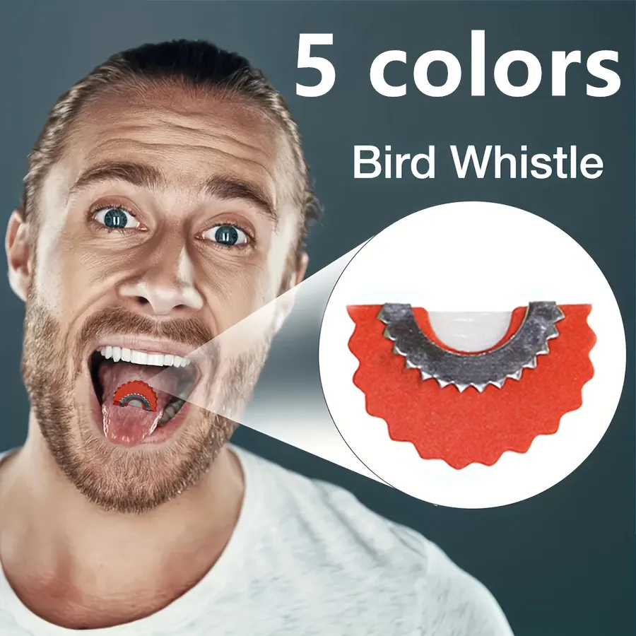 Juguete de silbato para pájaros fácil de usar, superventas, con chirps realistas, metal que atrae pájaros con sonidos realistas