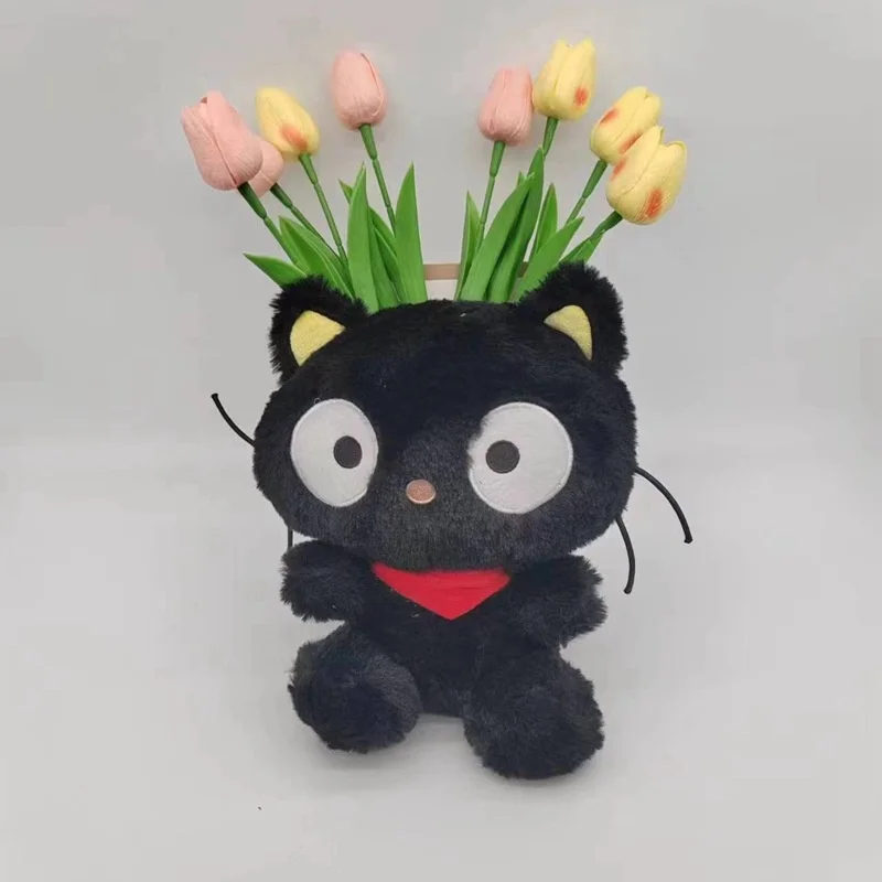 Creative Unique Black Cat Chocolate Cat Plush Doll Cute Cat Sleeping Pillow Sofa Decoration For Children Birthday Gift Toys