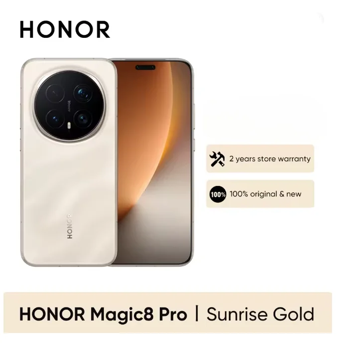 Honor Magic 8 Pro EU Version 5G Smartphone Snapdragon 8 200Mp Aimage 6270Mah 100W 6.71'' Oled Nfc Esim Magic8 Pro Phone