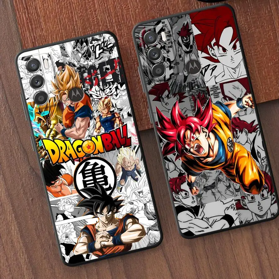 Funda para Teléfono con Diseño de Bolas de Dragones de Anime para Motorola Moto G32 G53 G30 G51 G73 G50 G22 Edge40 Edge 20 Pro 30 Lite G60s G71 G52