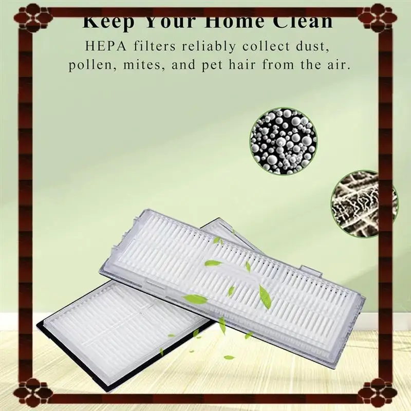 تسليم 24 ساعة لـ Roborock S7 Maxv/S7 Max Ultra/S8/S8+ /S8 Pro Ultra 6-Pack ملحقات فلتر HEPA لمكنسة الروبوت