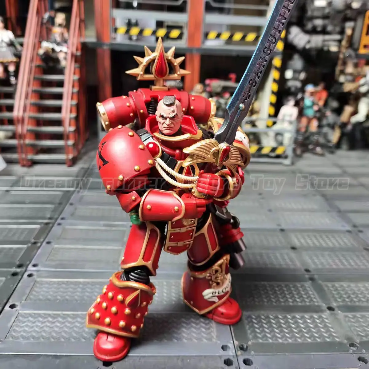 【In Stock】JOYTOY Warhammer 40K 1/18 Action Figure Blood Angels Raldoron First Captain of The Blood Angels Toys