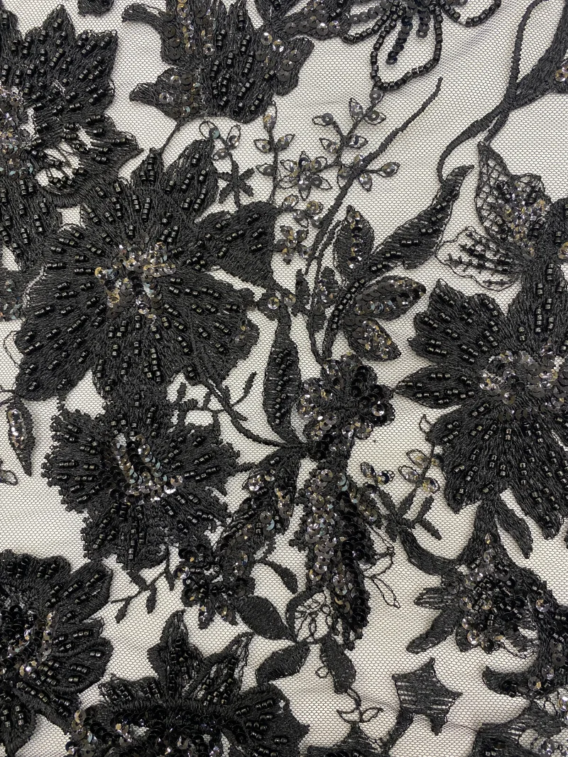 Women\'s Luxury Fabric for Sewing Lace for Finishing Evening Fabrics Embroidered Tulle Beadng Lace Elegant & TOP Quality