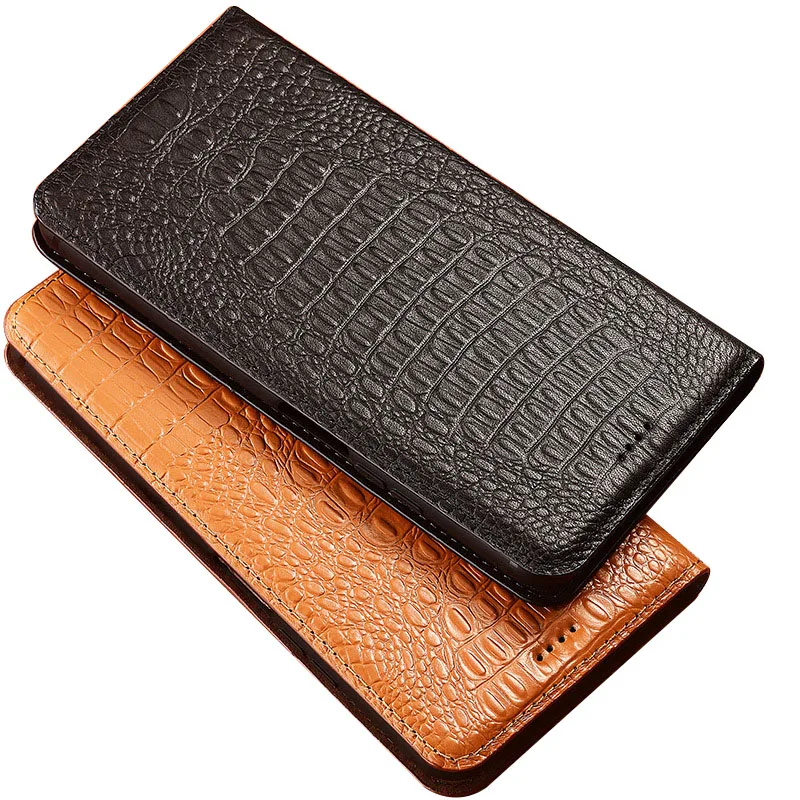 Natural Leather Case For Itel S24 S23 Plus A70 A60S A18S Genuine Leather Magnetic Visa Card Holder Book Flip Phone Cover Funda