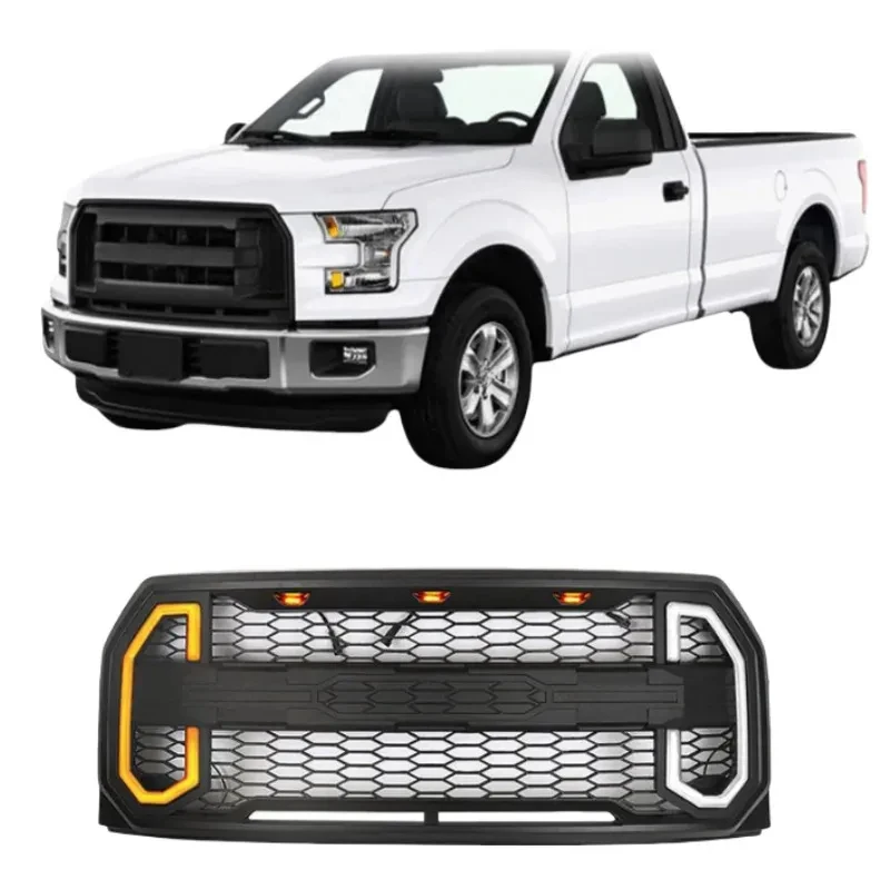 Front Bumper Grille, Pickup Exterior Replacement Part 5