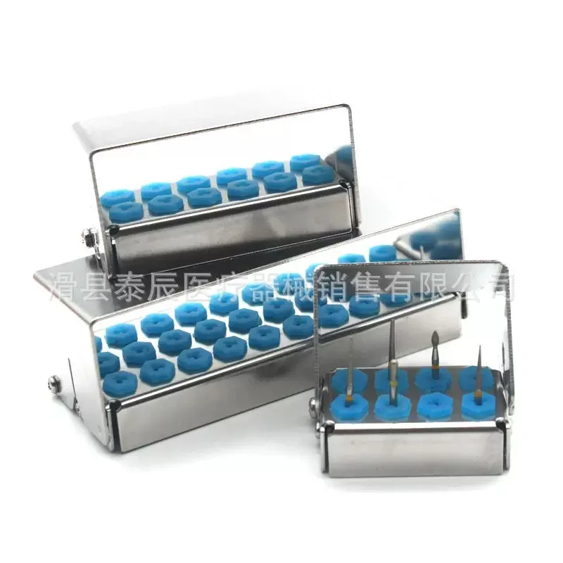 

8/12/30 Holes Dental Bur Holder Autoclave Sterilizer Case Endo File Disinfection Box Organizer