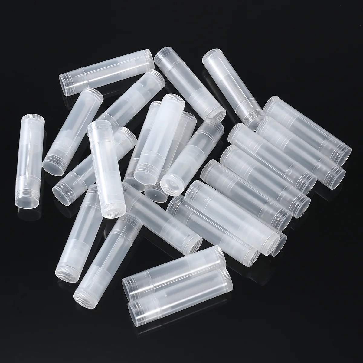 ROSENICE 25pcs New Tubes with Caps Lip Container Tubes tube with caps Lipstick Tube