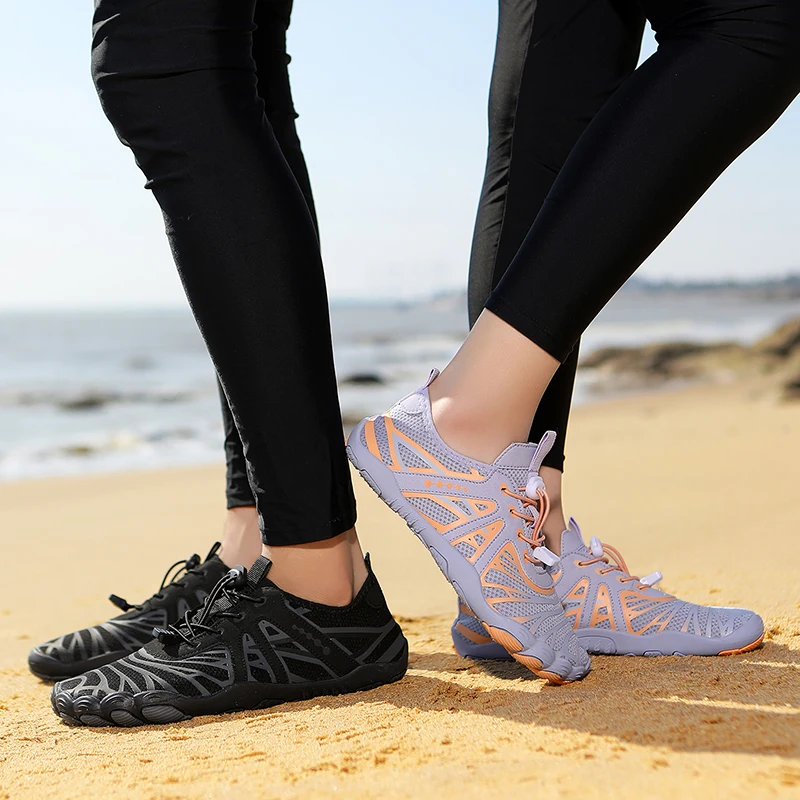 New Five Finger River Tracing Shoes Summer Aqua Shoes for Men Women Quick Dry Beach Barefoot Swim Wading Shoes Upstream Sneakers