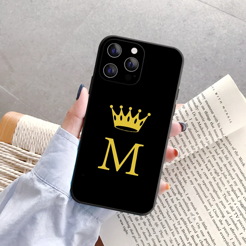 twenty four Black Letter Phone Case Iphone 11 12 Pro Max 13Mini Iphone X XR XS Max 7 8 Plus 6 6S Soft Silicone Case