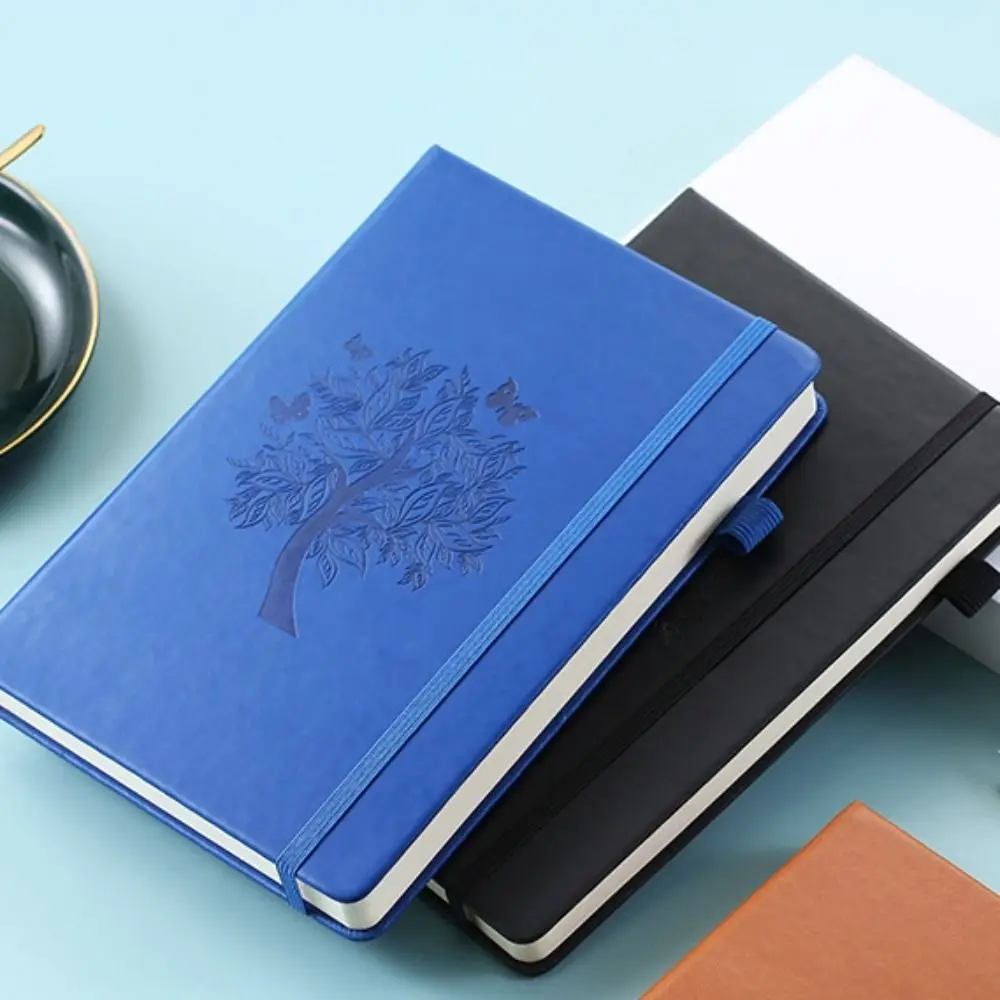 

Diary Personalized A5 Notebook 150 sheets Horizontal Line Business Notebook Thickened Pages With straps Office Notebook Travel