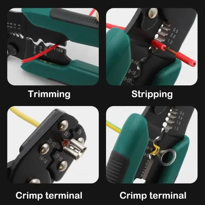 4 in 1 Multifunctional Wire Stripper Crimping Stripper Crimping Pliers Professional Wire Cutter Home Improvement Hand Tools