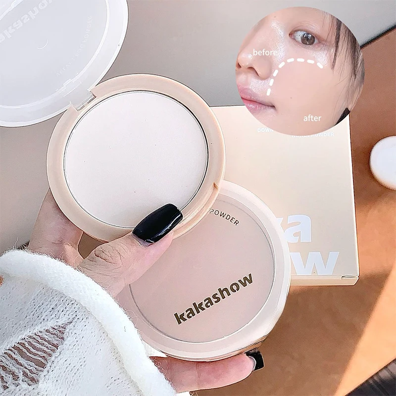 Pressed Powder White Brighten Transparent Oil Control Concealer Lasting Face Makeup Matte Setting Powder Waterproof Cosmetic