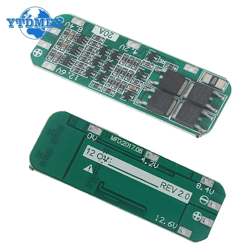 18650 Charger PCB BMS Protection Board 3S 20A Li-ion Lithium Battery 12.6V Cell Charging Protecting Module