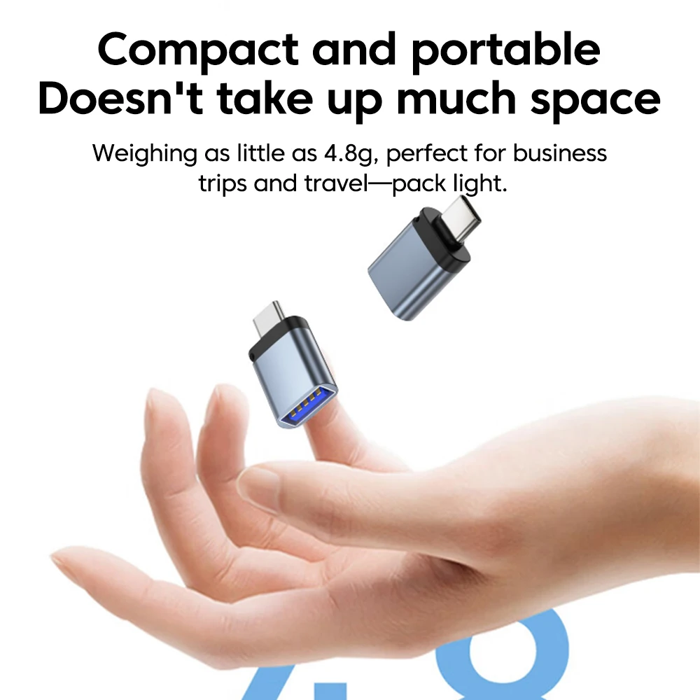 Type C/Lightning to USB3.0 OTG Adapter U-disk Reading Data Transfer Converter For IPhone15/16 Samsung Huawei Xiaomi Connector
