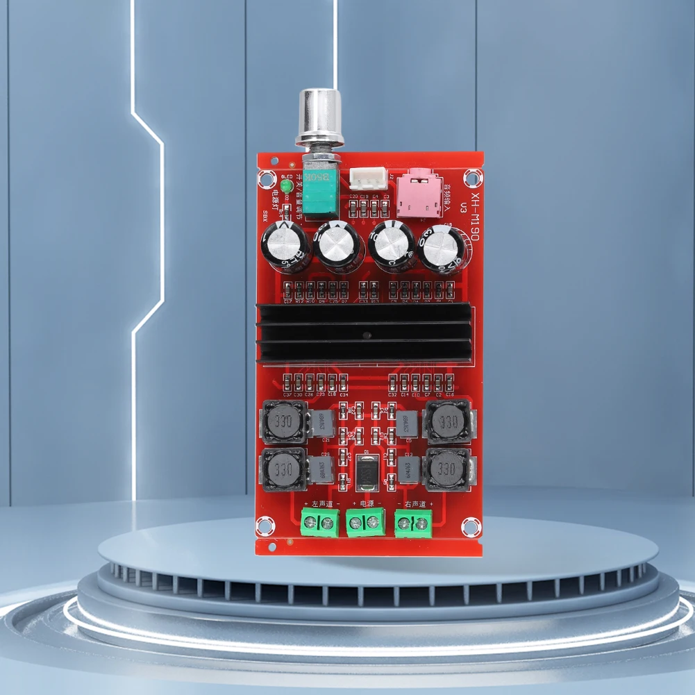 Carte d'amplificateur audio numérique de canal de touristes XH-M190 2x100W TPA3116 carte d'amplificateur de puissance de bain à 2 voies DC 12V-24V pour Ardu37