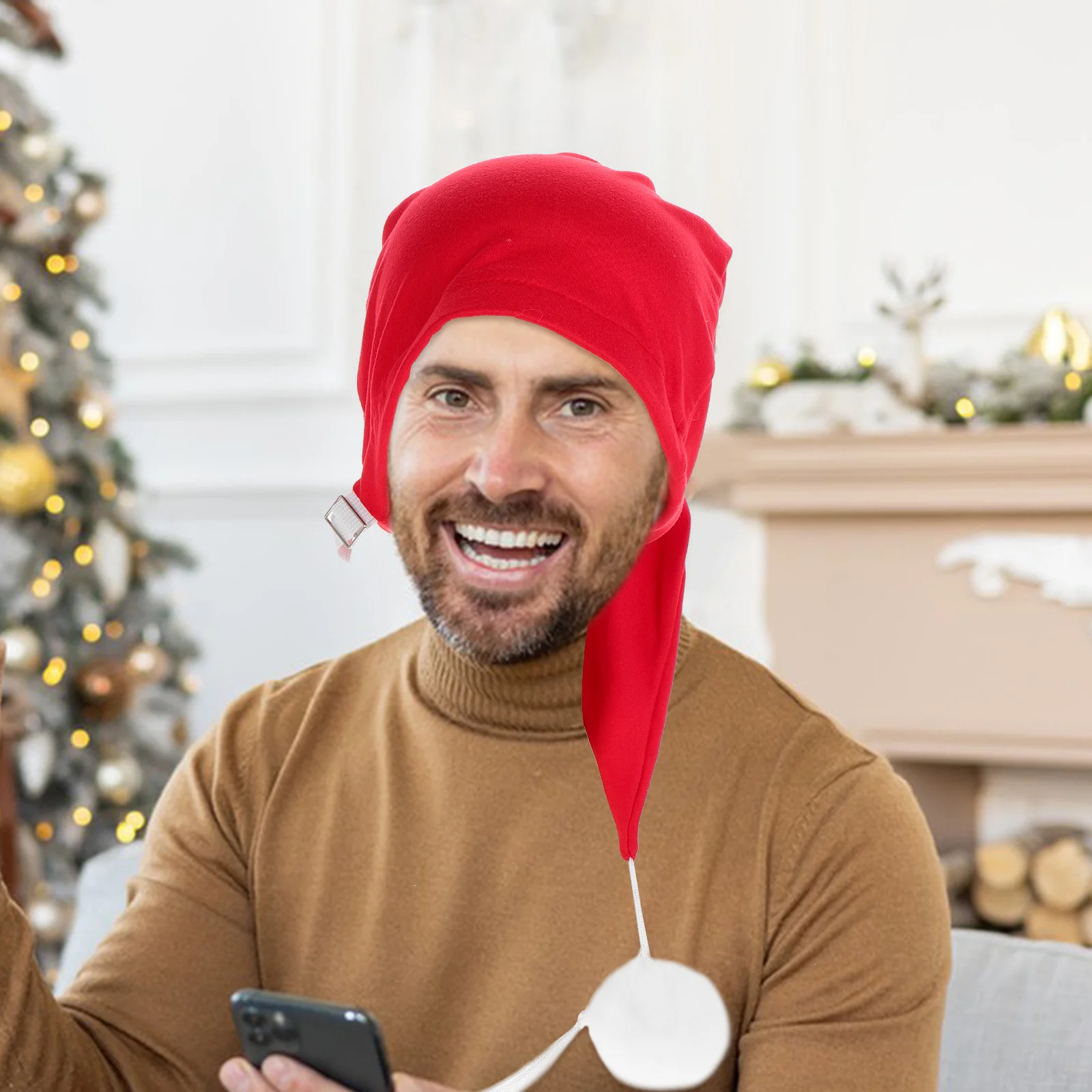 

Christmas Gnome Hat Dwarf Cap Soft Style Lightweight Party Photo Prop Christmas Cosplay Cap Accessory for Women Men