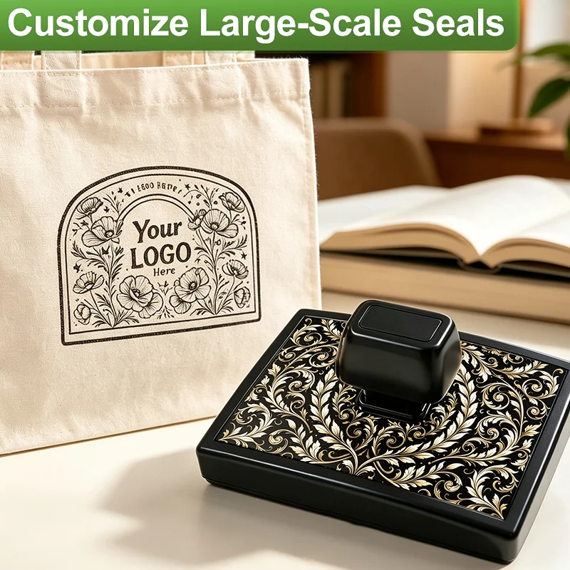 Custom-built Heavy Duty Self Inking Rubber Stamp Spring Loaded logo Graphics for Bulk Express Industrial Carton Marking