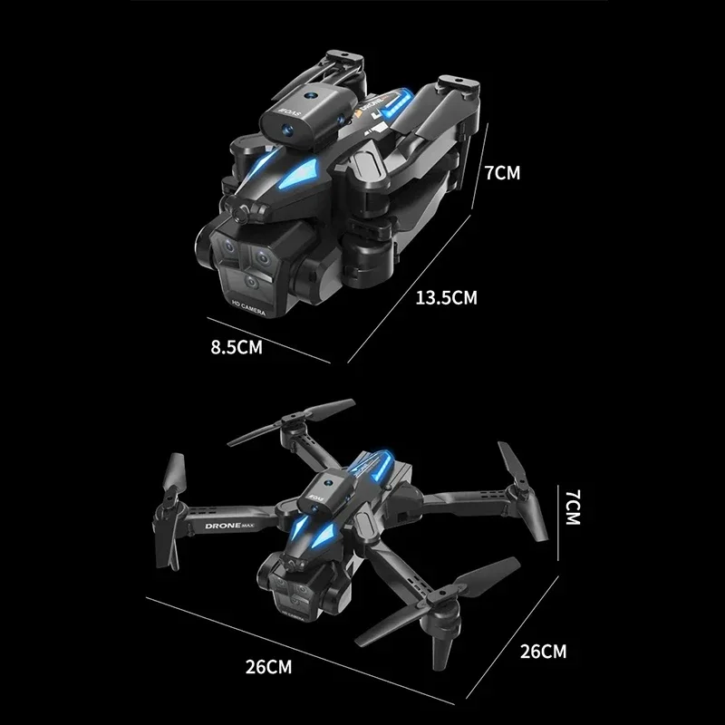 C10 Max 1200M GPS Rc Drone HD 8K Optical Flow Positioning Obstacle Avoidance Gesture Photography Foldable Quadcopter Toy Gifts