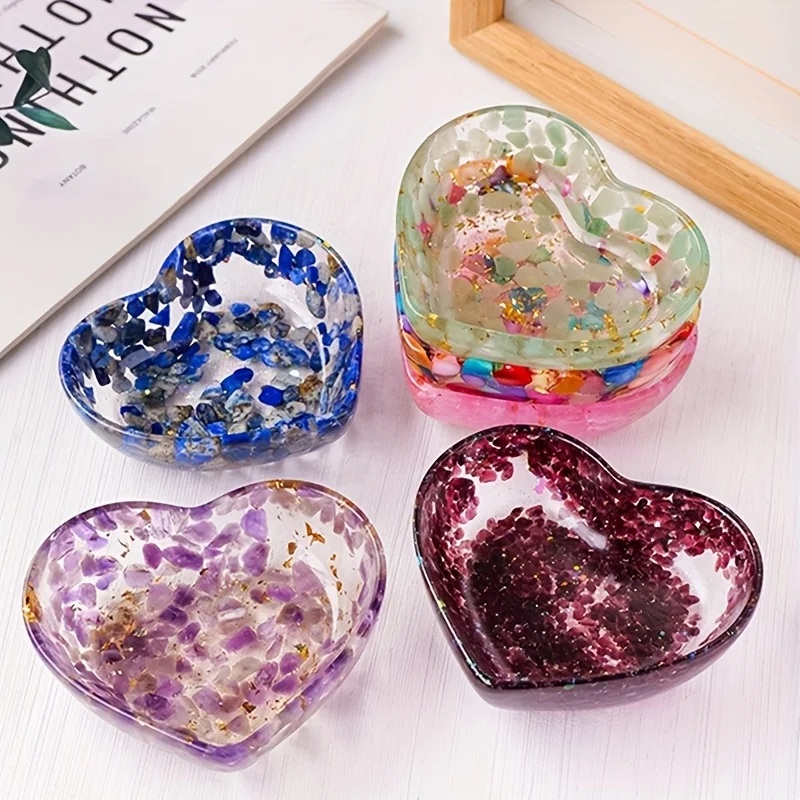 1pc Crystal Drops Make Hearts Bowls, Interior Decoration Crystal Small Bowl, Crystal Gift