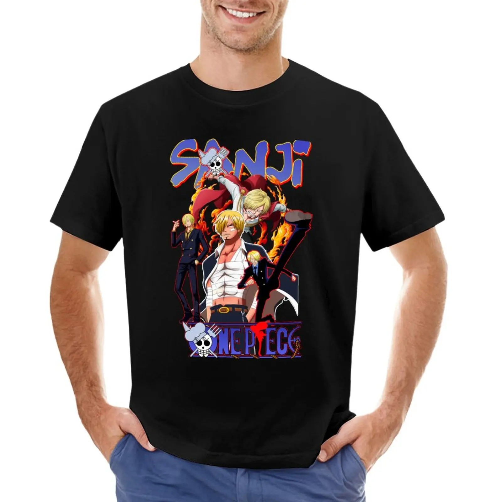 Sanji T-Shirt T-shirt short sweat shirt T-shirt men