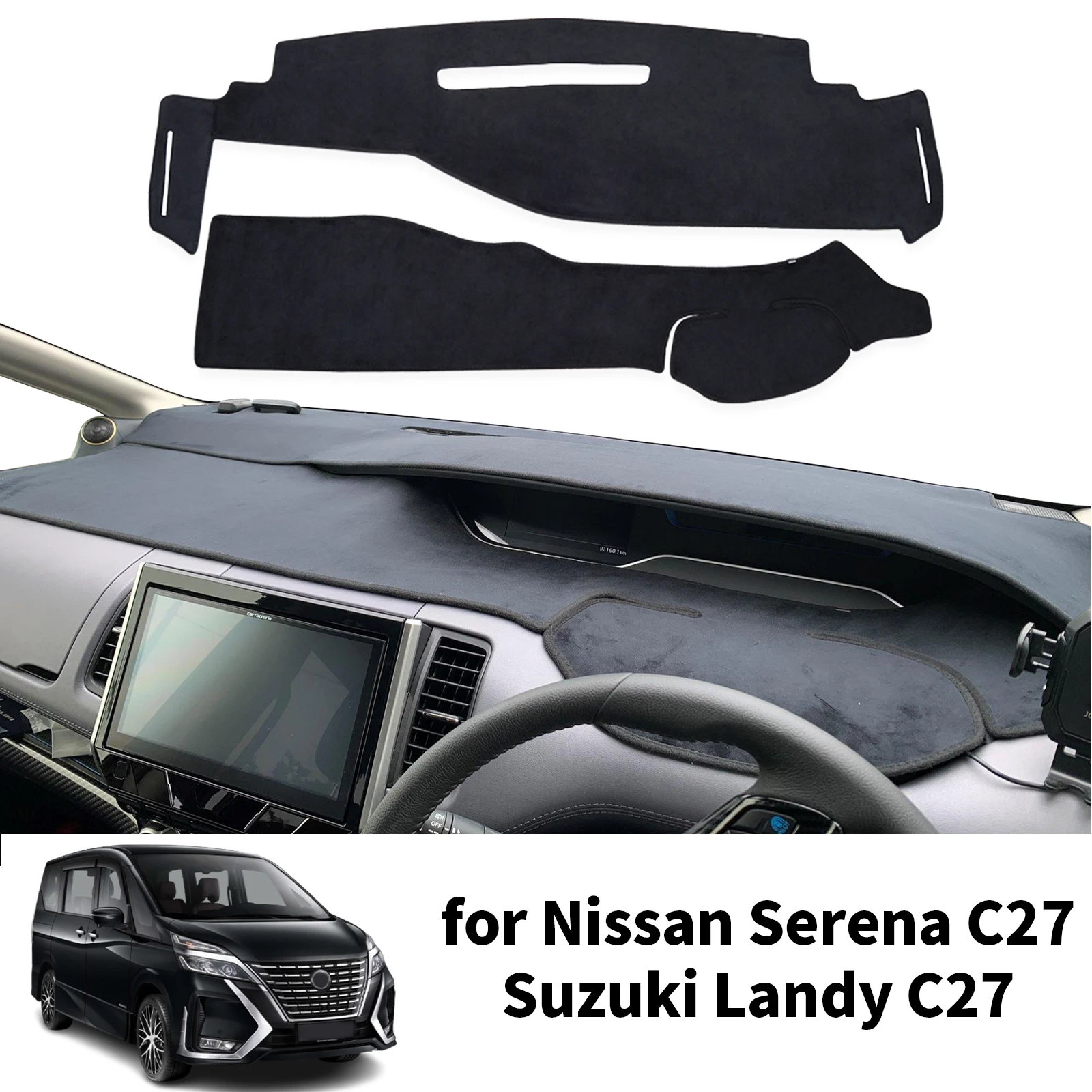 

fit for Nissan Serena C27 2016-2022 Suzuki Landy Car Dashmat Dashboard Cover Pad Protective Carpet DashMat Sunshade Accessories