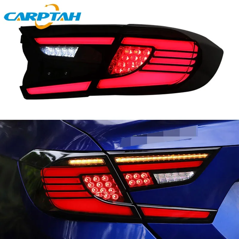 Car LED Taillight For Honda Accord 10 2018 2019 2020 Rear Running Lamp Brake Reverse Turn Signal Car Accessories